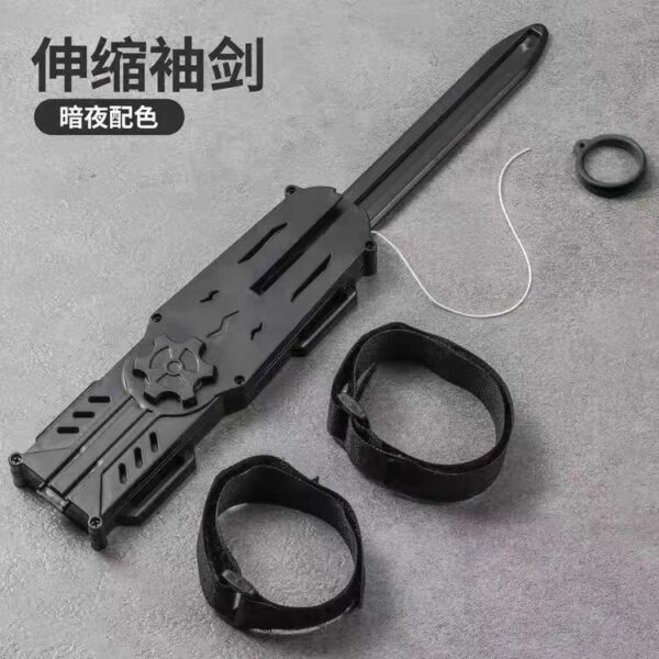 Recoil extendable wrist blade, Assassin's Creed radish wrist blade, wrist arrow, recoil launcher, stress-relieving cool toy for boys - 图片 4